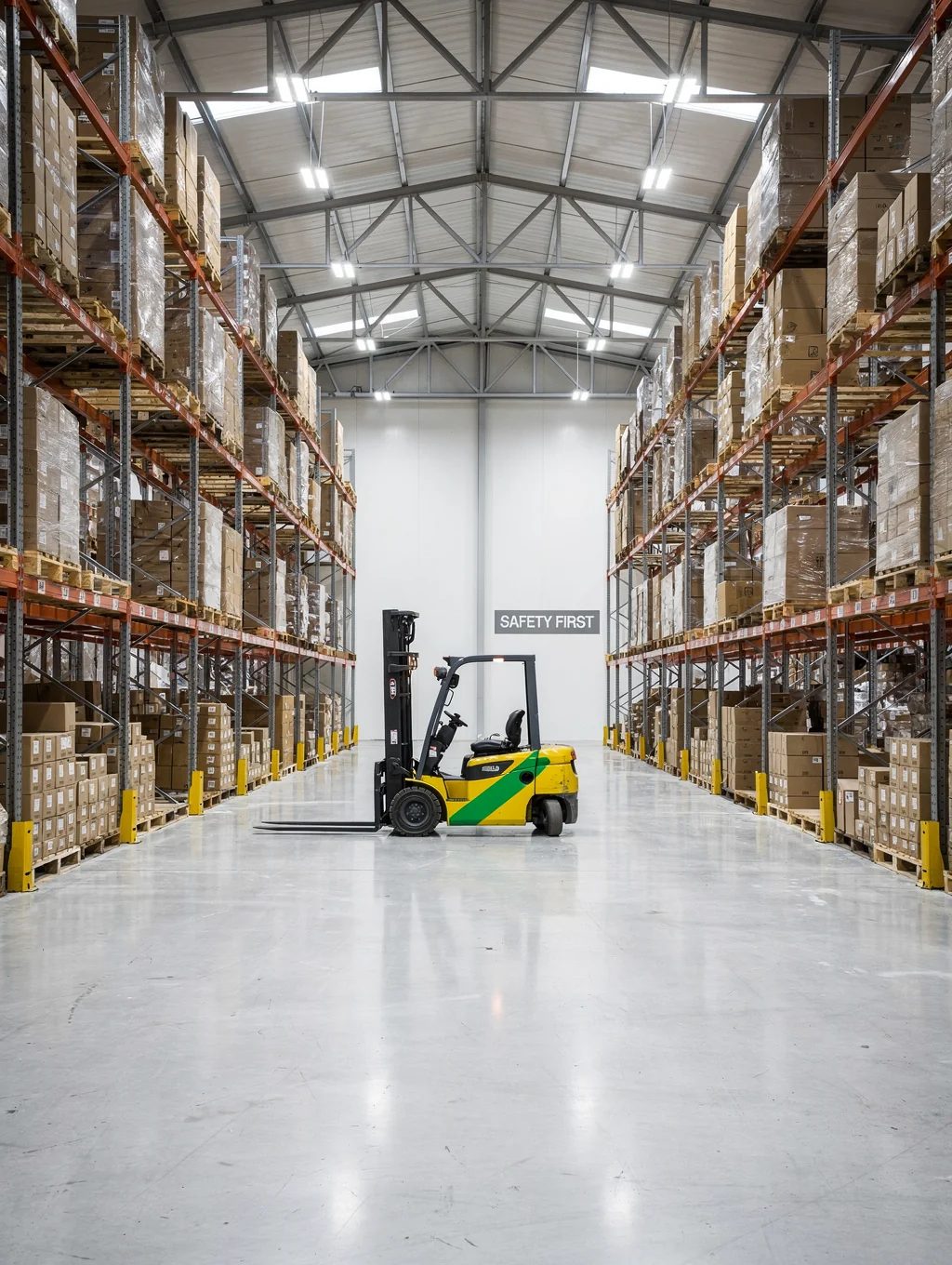 Modern warehouse interior in South Africa