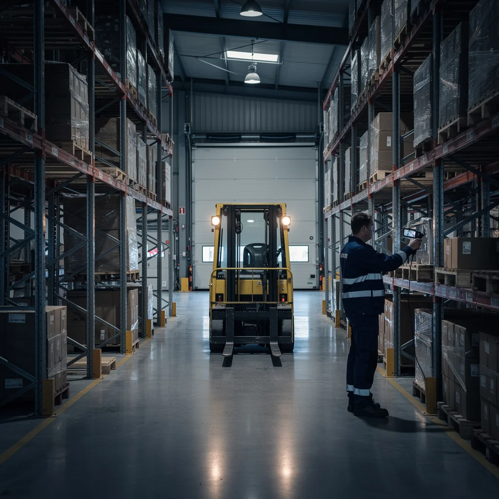 Bulk storage facility interior