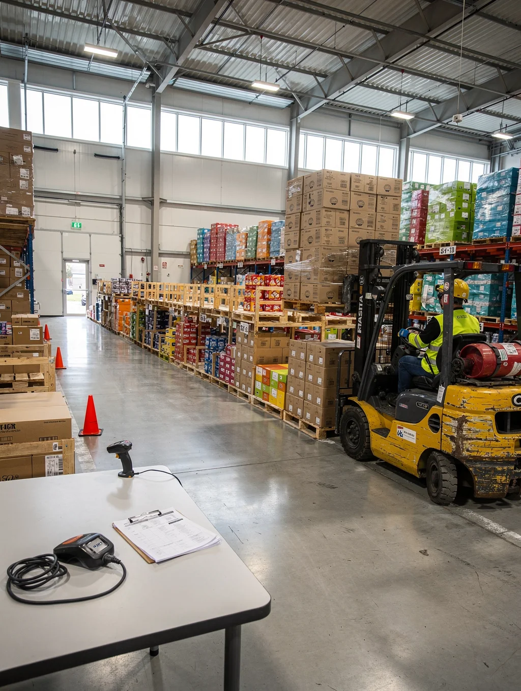 Modern warehouse pallet racking system